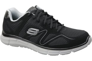 Miesten kengät Skechers Satisfaction M 58350-BKGY, musta hinta ja tiedot | Miesten urheilu- ja vapaa-ajan kengät | hobbyhall.fi