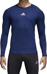 Miesten lämpöpaita Adidas Alphaskin Sport LS Tee M CW9489, sininen hinta ja tiedot | Miesten kerrastot | hobbyhall.fi