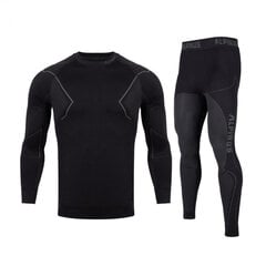 Lämpöalusvaatteet miehille Alpinus Active Base Layer Set termoaktiiviset alusvaatteet, musta hinta ja tiedot | Miesten kerrastot | hobbyhall.fi