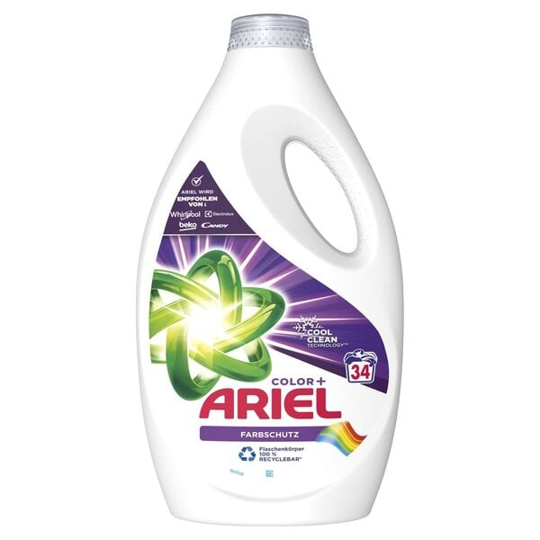 Ariel Color+ Nestemäinen pesuaine, 1,7 L x 2 kpl