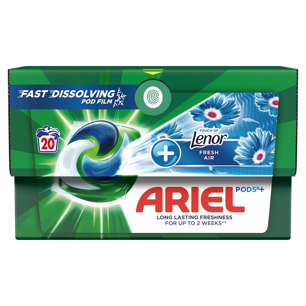 Ariel Fresh Air Washing kapselit, 20 kpl x 4 kpl hinta ja tiedot | Pyykinpesuaineet | hobbyhall.fi