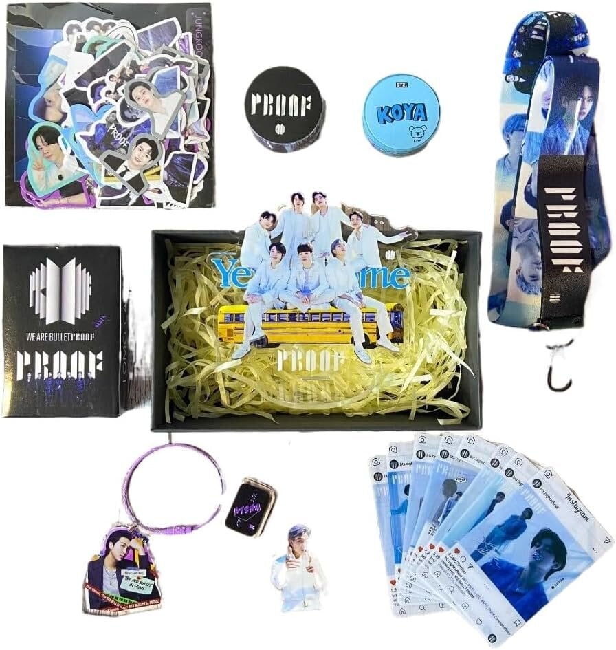 BTS uuden albumin todiste oheislaitteiden tuen lahjapaketti brändi keRM Personal Gift Box 5 hinta ja tiedot |  Pilailulahjat | hobbyhall.fi