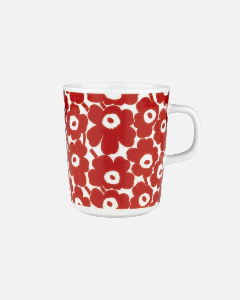 Marimekko muki Oiva Unikko, 250 ml, punainen hinta ja tiedot | Lasit, mukit ja kannut | hobbyhall.fi