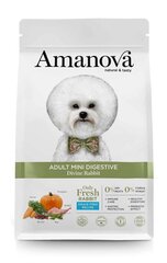 Amanova Adult Mini Digest Divine Rabbit aikuisille pienikokoisille koirille kaninlihalla, 2 kg hinta ja tiedot | Koiran kuivaruoka | hobbyhall.fi