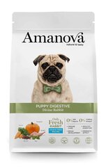 Amanova Puppy Digestive Divine Rabbit nuorille pennuille kaninlihalla, 2 kg hinta ja tiedot | Koiran kuivaruoka | hobbyhall.fi