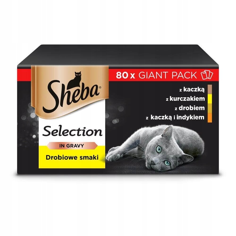 Sheba Selection su antiena, vištiena, paukštiena, kalakutiena, 80x85g hinta ja tiedot | Kissanruoka | hobbyhall.fi