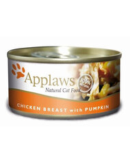 Applaws Cat Tin kananrintaa ja kurpitsaa, 24x156 g hinta ja tiedot | Kissanruoka | hobbyhall.fi