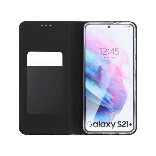 TakeMe 3D-Crystal Shine Magnetic fix Book Case for Samsung Galaxy A72 (A726) 5G Black hinta ja tiedot | Puhelimen kuoret ja kotelot | hobbyhall.fi