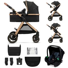 Universaali vaunut Kinderkraft Esme 3in1, Pure Black hinta ja tiedot | Vaunut ja rattaat | hobbyhall.fi