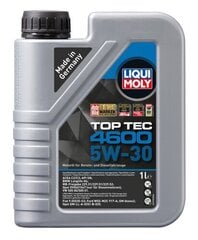 Liqui Moly Top Tec 4600 5W30 moottoriöljy, 1L hinta ja tiedot | Moottoriöljyt | hobbyhall.fi