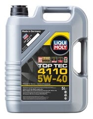 Liqui Moly TOP TEC 4110 5W-40 moottoriöljy, 5L hinta ja tiedot | Moottoriöljyt | hobbyhall.fi