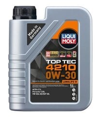 Liqui Moly TOP TEC 4210 0W-30 moottoriöljy, 1L hinta ja tiedot | Moottoriöljyt | hobbyhall.fi