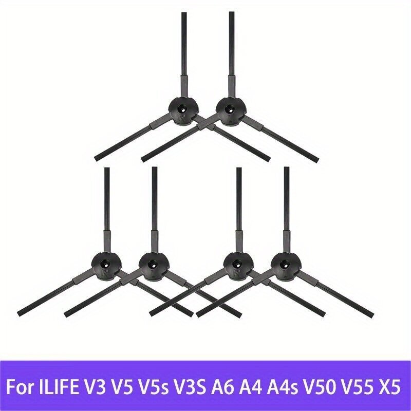 '2/4 kpl lakaisukoneen sivuharjat ilife v3 v5 v5s v3s a6 a4 a4s v50 v55 x5 vaihtotarvikkeet pölynimurin varaosat kulutustarvikkeet puhdistustyökalu' hinta ja tiedot | Pölynimureiden lisätarvikkeet | hobbyhall.fi