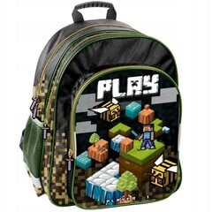 Koulureppu Paso Minecraft PP22GM-090, 38x29x20 cm hinta ja tiedot | Koulureput ja -laukut | hobbyhall.fi