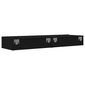 vidaXL TV-tasot LED-valoilla, musta, 60x35x15,5 cm, 2 kpl hinta ja tiedot | TV-tasot | hobbyhall.fi