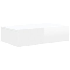 vidaXL TV-taso LED-valoilla korkeakiilto valkoinen 60x35x15,5 cm hinta ja tiedot | TV-tasot | hobbyhall.fi