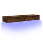 vidaXL TV-tasot LED-valoilla, 2 kpl, savutammi 60x35x15,5 cm hinta ja tiedot | TV-tasot | hobbyhall.fi