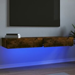 vidaXL TV-tasot LED-valoilla 2 kpl savutammi 60x35x15,5 cm hinta ja tiedot | TV-tasot | hobbyhall.fi