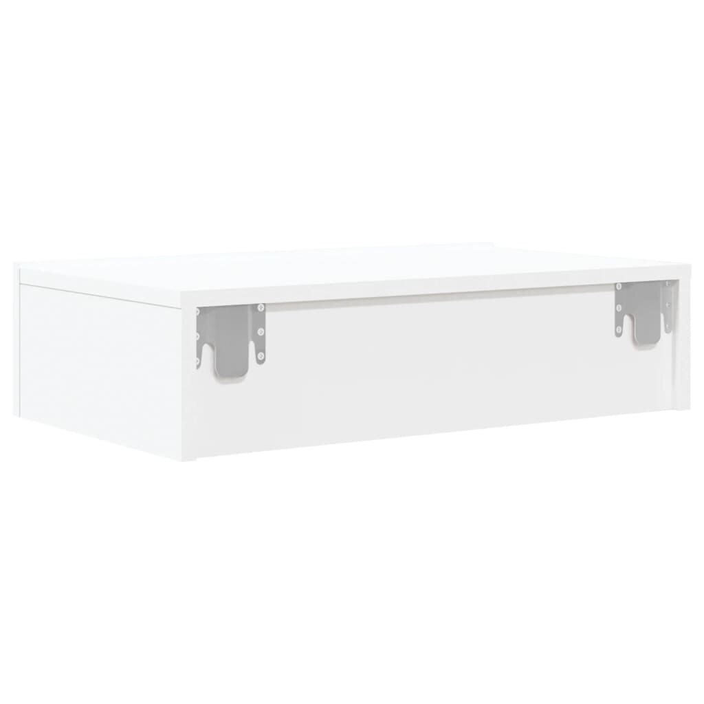 vidaXL TV-taso LED-valoilla valkoinen 60x35x15,5 cm hinta ja tiedot | TV-tasot | hobbyhall.fi