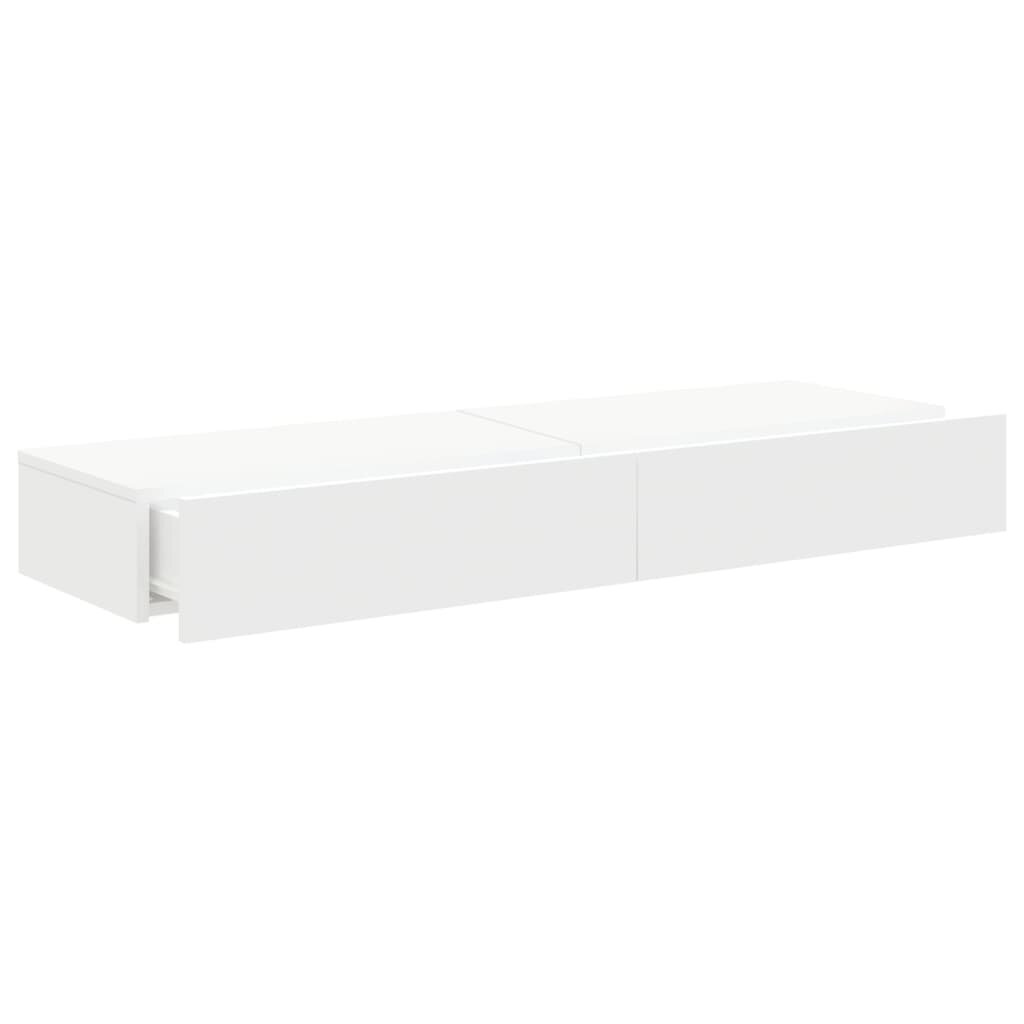 vidaXL TV-taso LED-valoilla, 2 kpl, valkoinen 60x35x15,5 cm hinta ja tiedot | TV-tasot | hobbyhall.fi