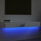 vidaXL TV-taso LED-valoilla, 2 kpl, valkoinen 60x35x15,5 cm hinta ja tiedot | TV-tasot | hobbyhall.fi