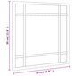 vidaXL Seinäpeili musta 30x30 cm neliö metalli hinta ja tiedot | Peilit | hobbyhall.fi