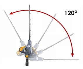 Sähköiset pensasleikkurit teleskooppi 1,9m-2,35m, 900W hinta ja tiedot | Pensasleikkurit | hobbyhall.fi