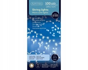 LED joulukuusen valot kylmän valkoinen 159 cm hinta ja tiedot | Joulukoristeet | hobbyhall.fi