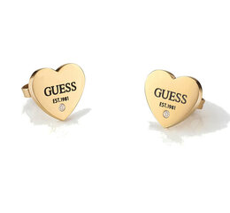 Guess Kauniit kullatut sydänkorvakorut juhliin JUBE02177JWYGT/U hinta ja tiedot | Korvakorut | hobbyhall.fi