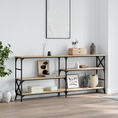 vidaXL Sohvapöytä Sonoma-tammi 180x29x76,5 cm tekninen puu hinta ja tiedot | Sivupöydät | hobbyhall.fi