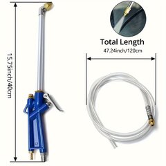 'Ilmapuhalluspistooli pneumaattinen moottorinpuhdistuspistooli 121,92 cm letkulla' hinta ja tiedot | Lisätarvikkeet autoiluun | hobbyhall.fi