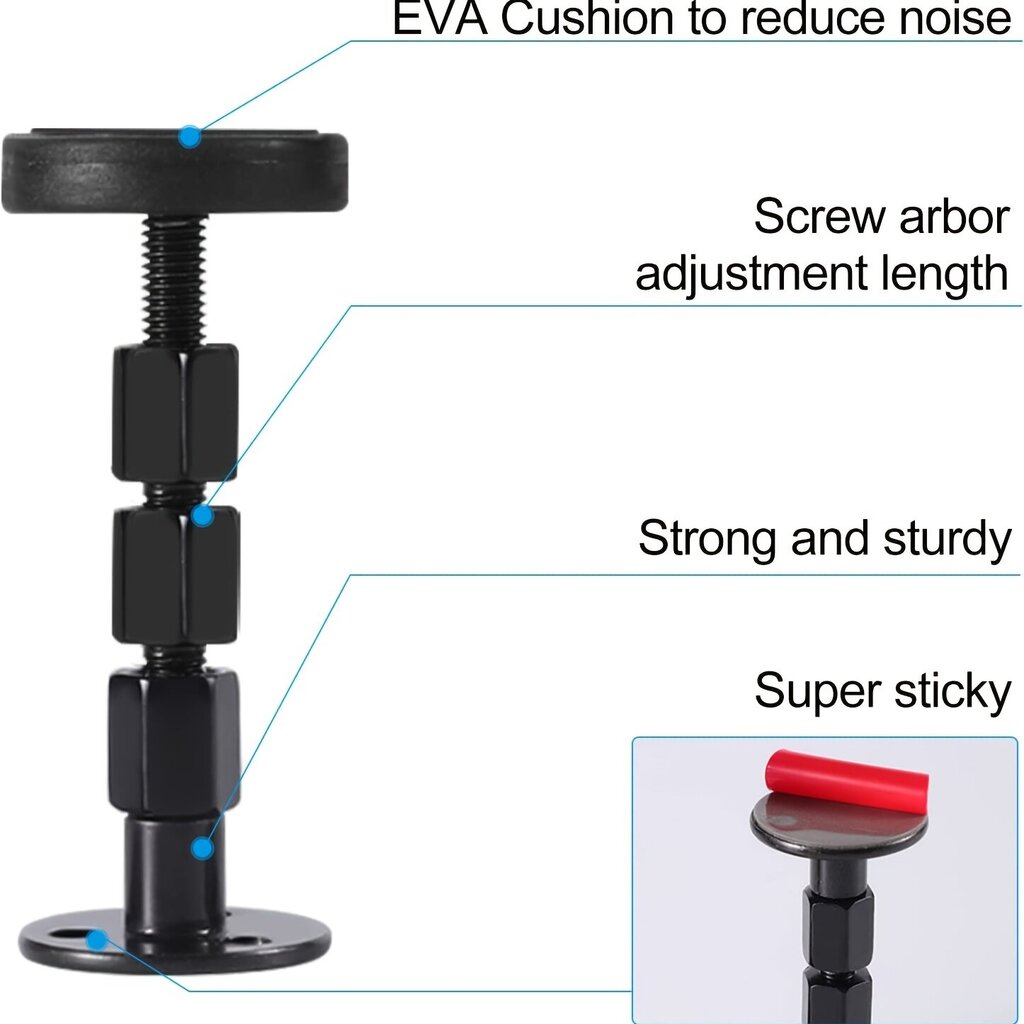 '2 kpl sängyn tukin tärinänestotyökalu metallinen säädettävä sängynpäädyn tyynytulppa' hinta ja tiedot | Muut huonekalutarvikkeet | hobbyhall.fi