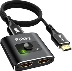 Fokky HDMI-jakaja 4K 60 Hz hinta ja tiedot | Adapterit | hobbyhall.fi