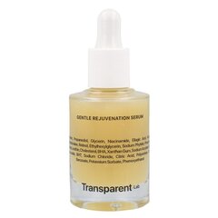 Transparent Lab - Gentle Rejuvenation Serum, 30 ml - nuorentava ja ryppyjä vähentävä seerumi. hinta ja tiedot | Kasvoöljyt ja seerumit | hobbyhall.fi