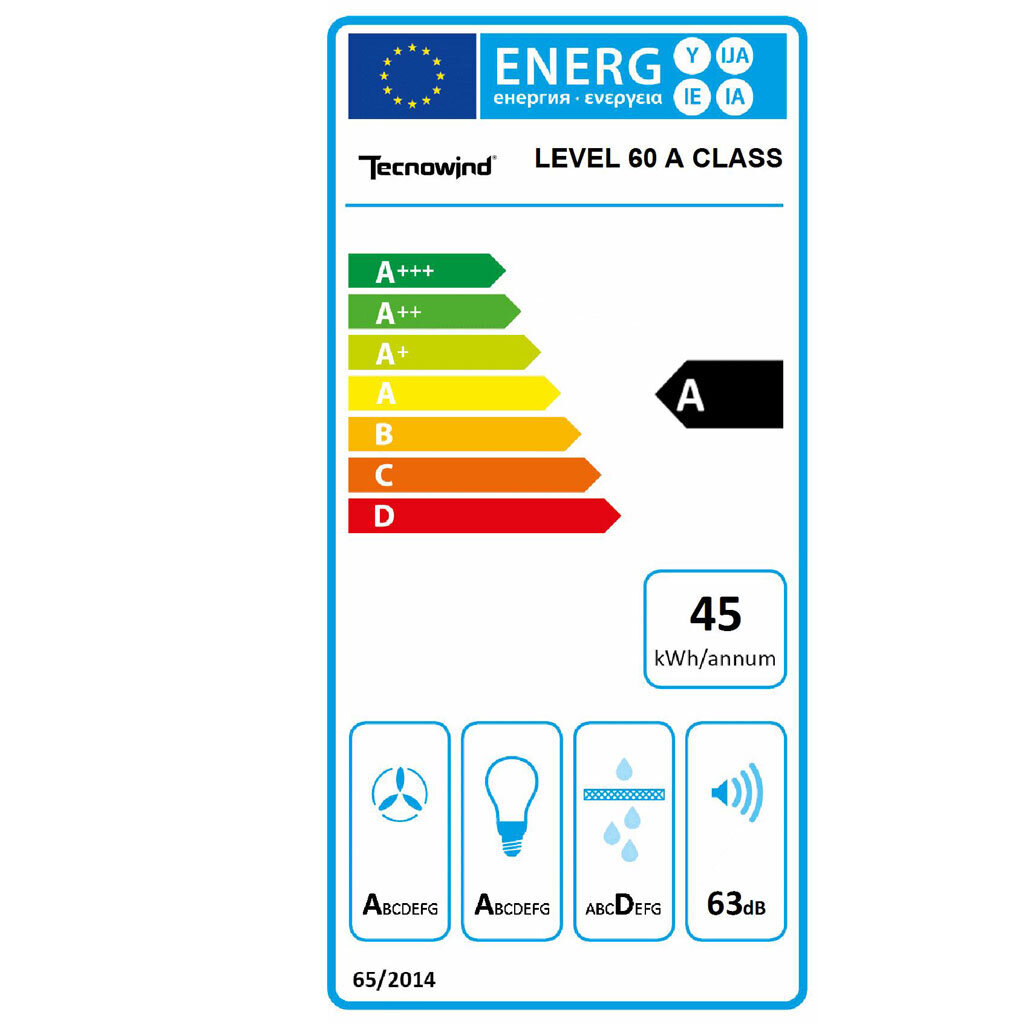 Tecnowind Level 60 hinta ja tiedot | Liesituulettimet | hobbyhall.fi