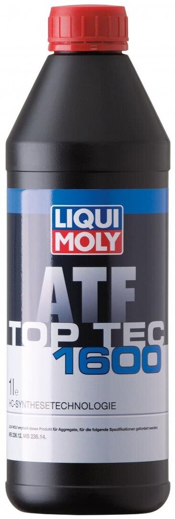 Liqui Moly automaattivaihteistoöljy Top Tec ATF 1600 1L hinta ja tiedot | Moottoriöljyt | hobbyhall.fi