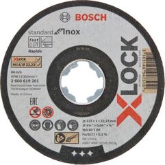 Leikkuuketju Bosch 125x1x22,23mm Standard Inox, X-lukko hinta ja tiedot | Hiomakoneet | hobbyhall.fi