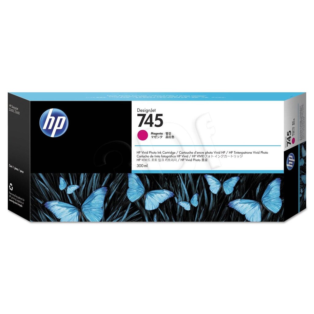 hp alkuperäinen muste f9k01a, hp 745, violetti, 300 ml, hp designjet hd pro mfp, designjet z2600, z5600 hinta ja tiedot | Mustekasetit | hobbyhall.fi