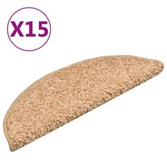 vidaXL Porrasmatot 15 kpl kulta 56x17x3 cm hinta ja tiedot | Isot matot | hobbyhall.fi