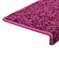 vidaXL Porrasmatot 15 kpl 65x21x4 cm violetti hinta ja tiedot | Isot matot | hobbyhall.fi