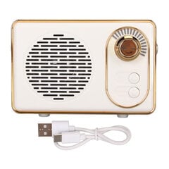 Retro Bluetooth 5.0 Kaiutin Vintage Mini Bluetooth Kaiutin Muistikortti AUX USB Ladattava MP3-soitin Camping Party Gift White hinta ja tiedot | Kaiuttimet | hobbyhall.fi