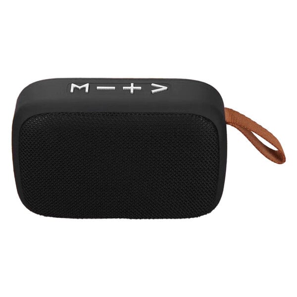 Mini Bluetooth kaiutin Stereo Subwoofer Tuki Muistikortti Kannettava langaton kaiutin käsihihnalla Musta