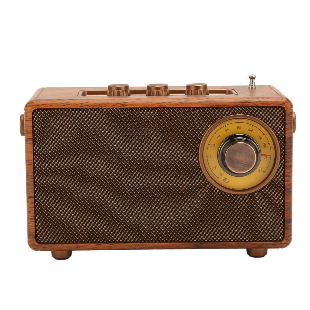 Retro Bluetooth-kaiutin Wood Grain Design hinta ja tiedot | Kaiuttimet | hobbyhall.fi