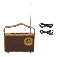 Retro Bluetooth-kaiutin Wood Grain Design hinta ja tiedot | Kaiuttimet | hobbyhall.fi