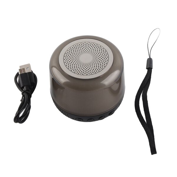 Langaton Bluetooth-kaiutin monitoimi HiFi Stereo Deep Bass Häikäisevä valotehoste Plug in Card Mini Kannettava kaiutin Musta kiinalainen versio