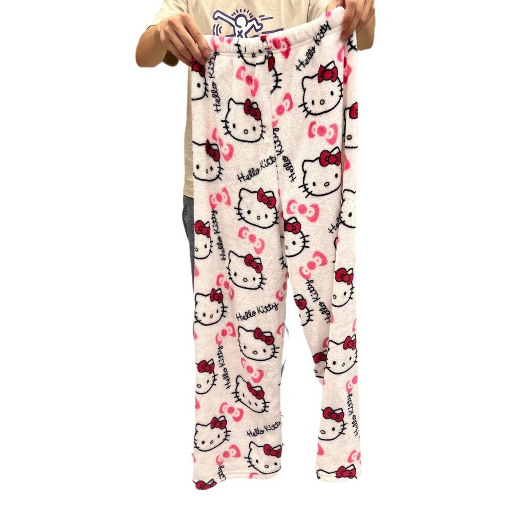 Paksut pyjamahousut Hello Kitty hinta ja tiedot | Yöasut ja pyjamat | hobbyhall.fi