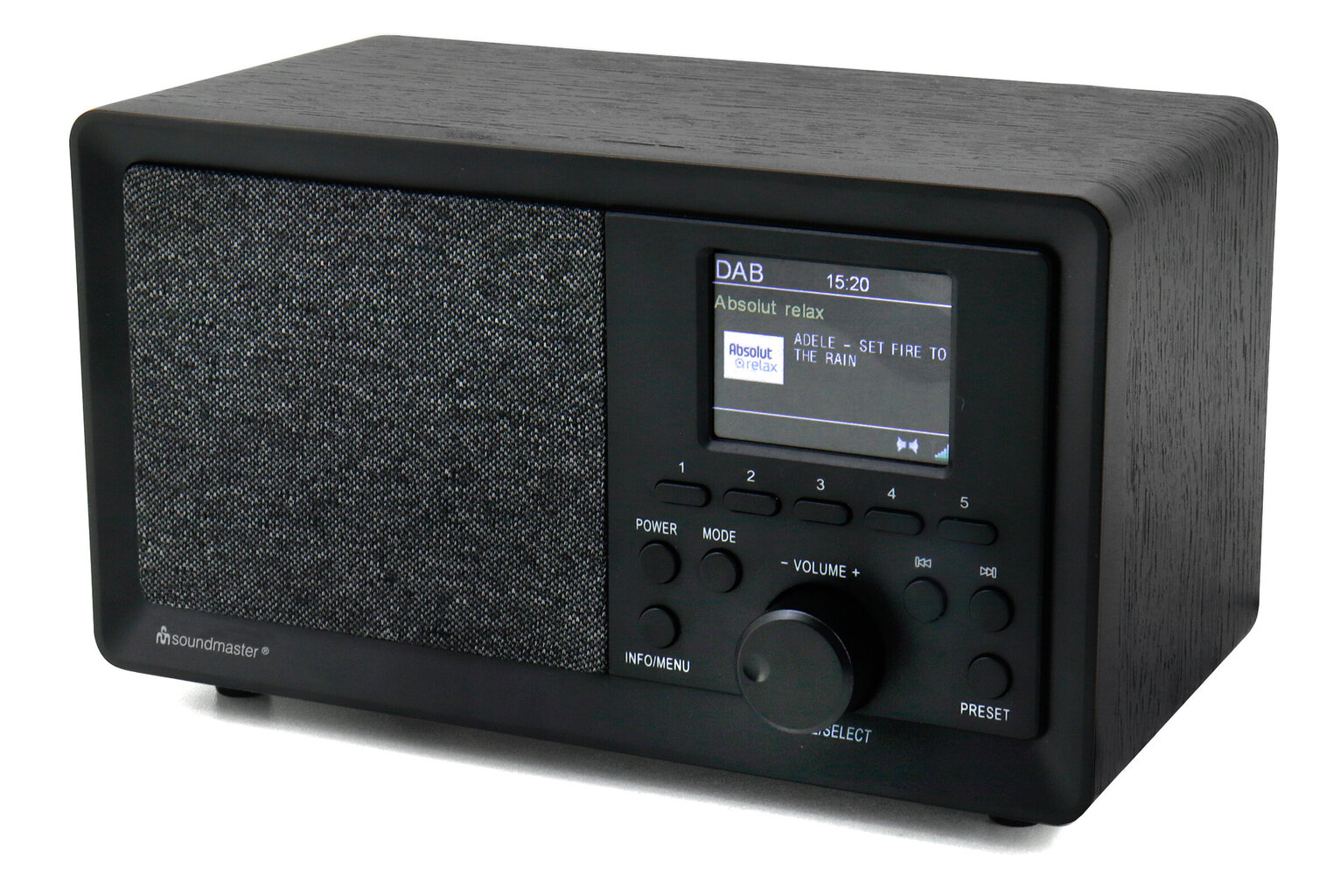 soundmaster® DAB350SW Pöytäradio DAB+, FM USB, musta hinta ja tiedot | Kelloradiot ja herätyskellot | hobbyhall.fi