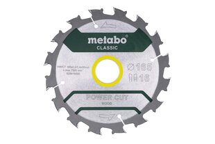 METABO PYÖRÄSAHA HW/CT 165x30x16z POWER CUT CLASSIC hinta ja tiedot | Kuumailmapuhaltimet | hobbyhall.fi