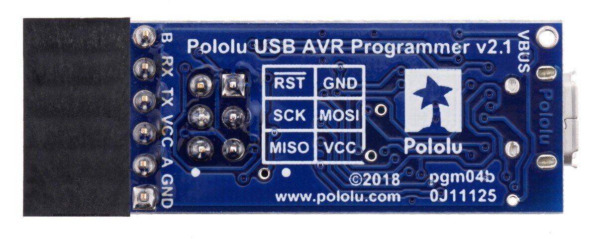 Ohjelmoija USB AVR Pololu v2.1, microUSB 3.3V/5V hinta ja tiedot | Mikrokontrollerit | hobbyhall.fi