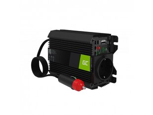 Green Cell Car Power Invertter -muunnin 12V - 230V, 150W/300W USB:llä hinta ja tiedot | Muuntimet ja invertterit | hobbyhall.fi